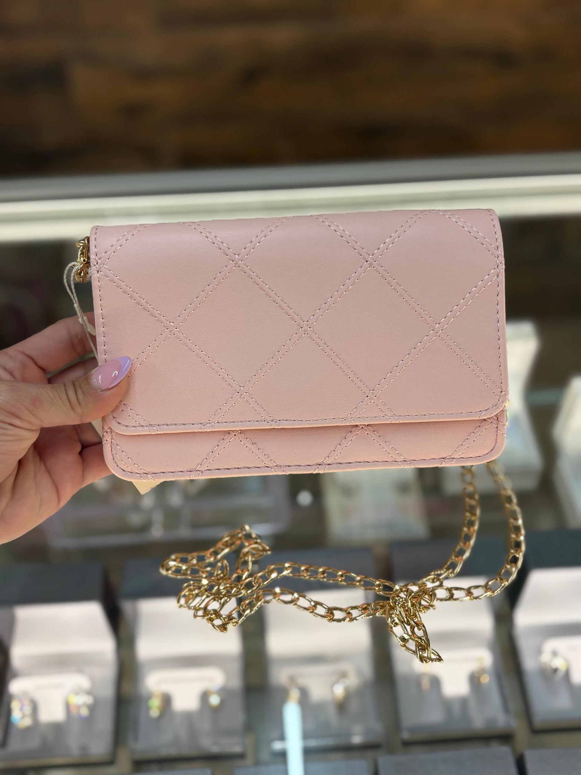 Bolso cartera rosada