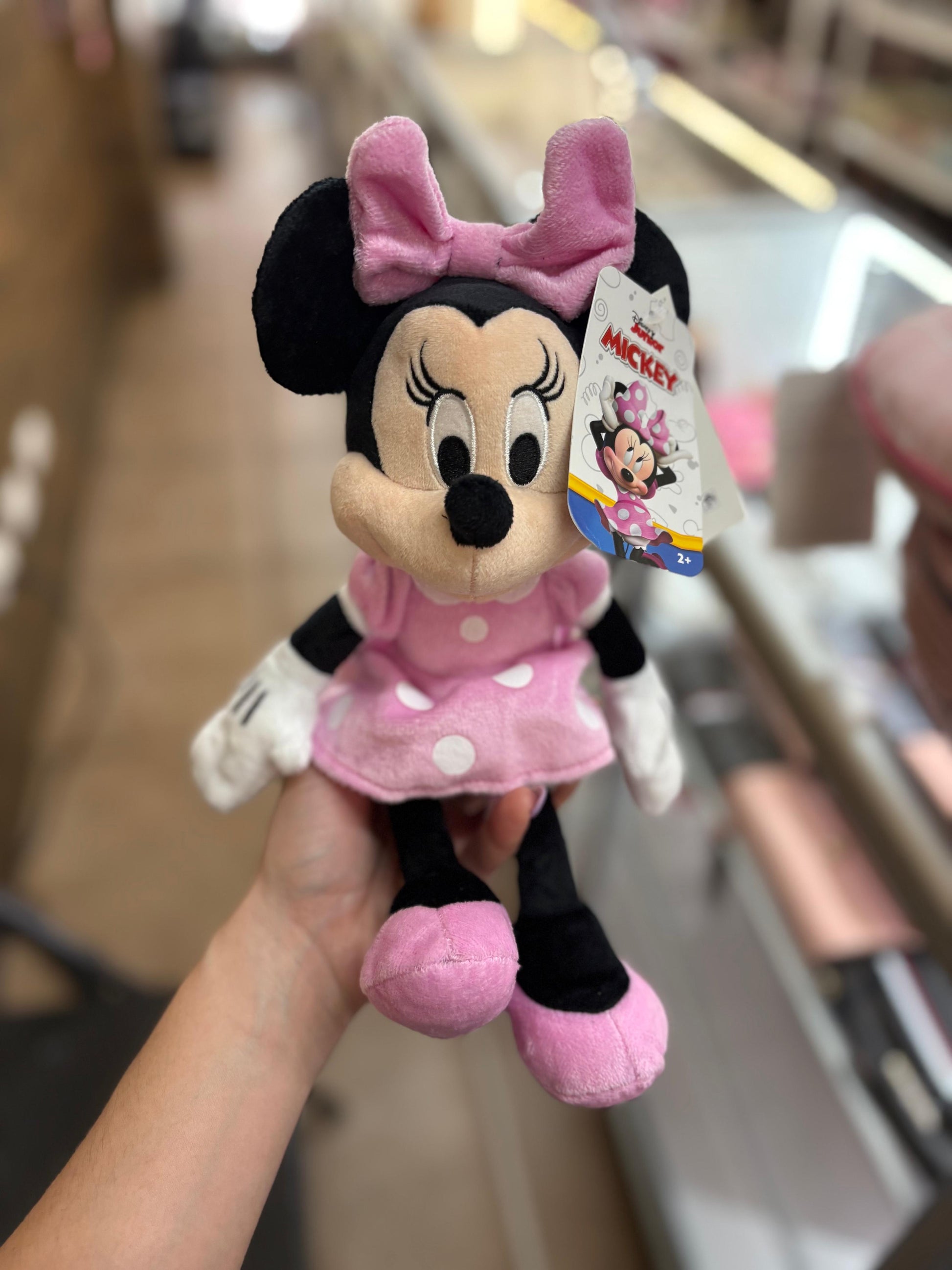 Peluche de Minnie Mouse rosada